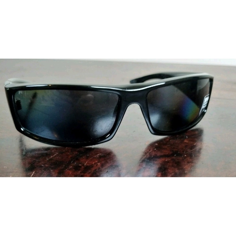 Spy Optic Cooper Sunglasses Black Polarized Men Women Wrap Around Shades New